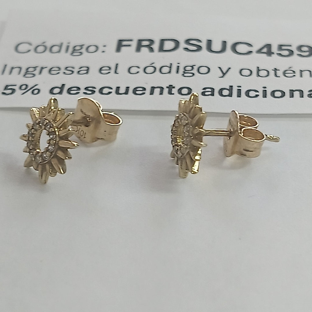 BROQUELES ORO 10K 1.4 (NUEVO)