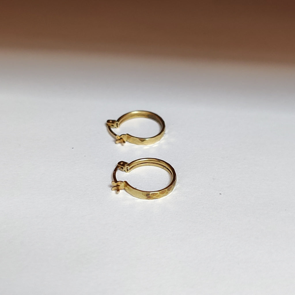 ARRACADAS PAR ORO 14 K 1.5 GRMS (SEMINUEVO)