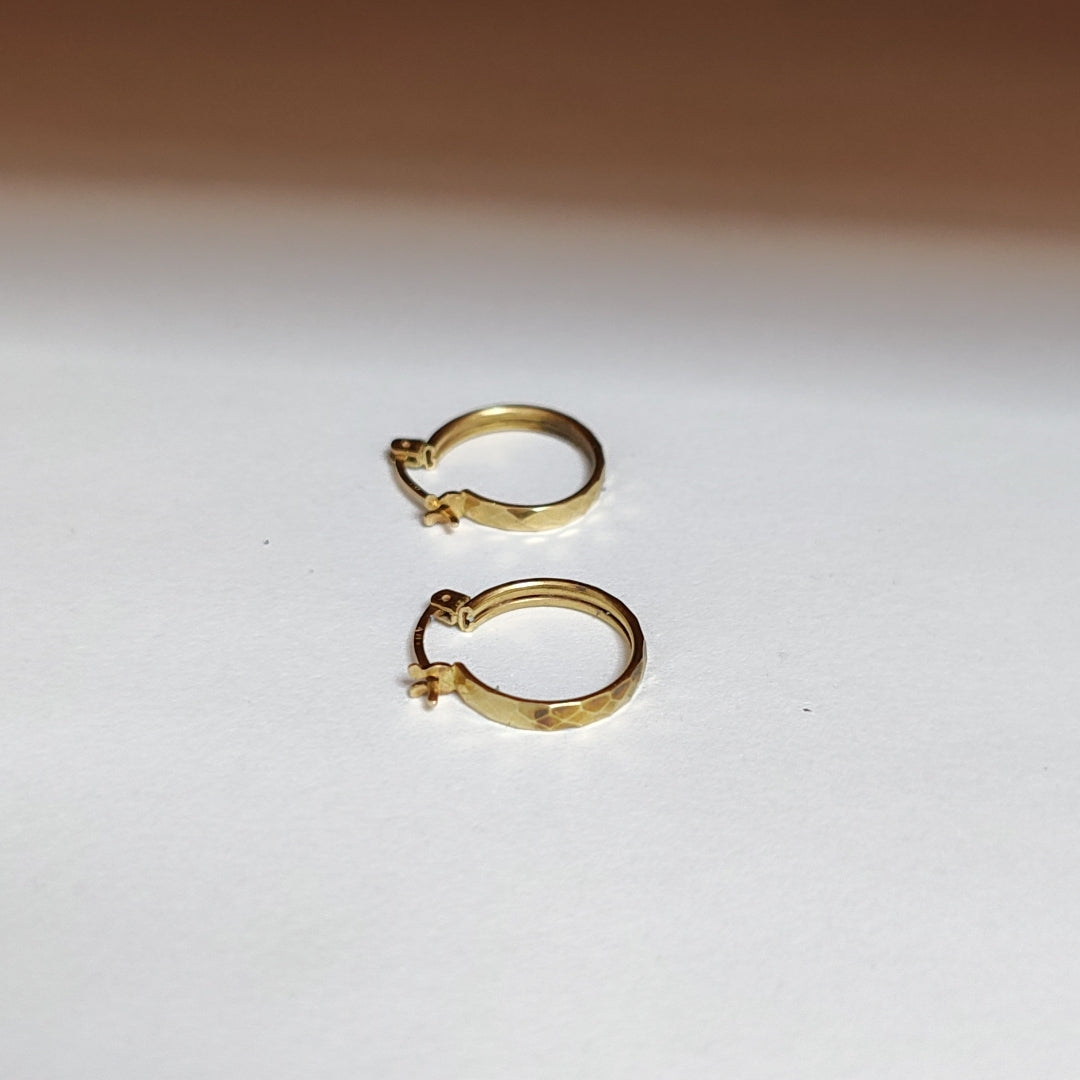 ARRACADAS PAR ORO 14 K 1.5 GRMS (SEMINUEVO)