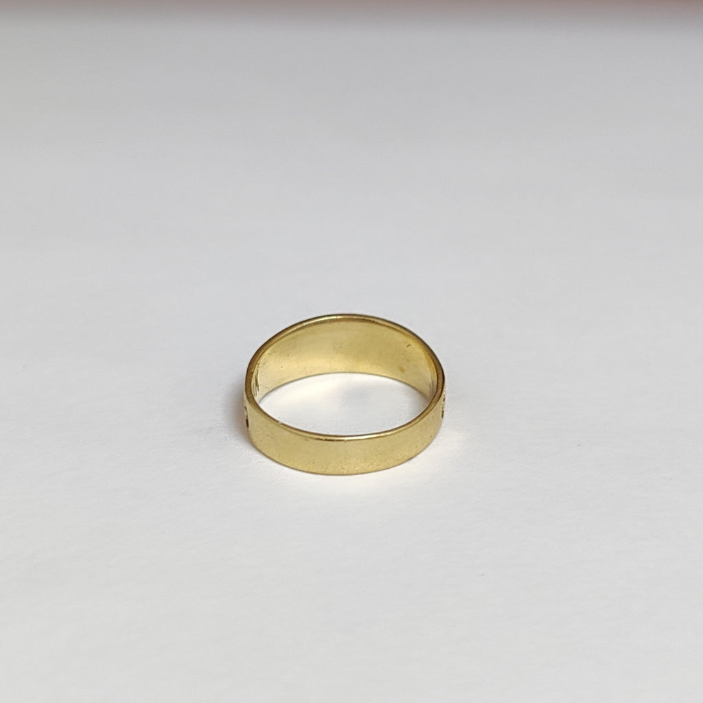 ARGOLLA DE LA SUERTE ORO 14 K 2.8 GRMS (SEMINUEVO)