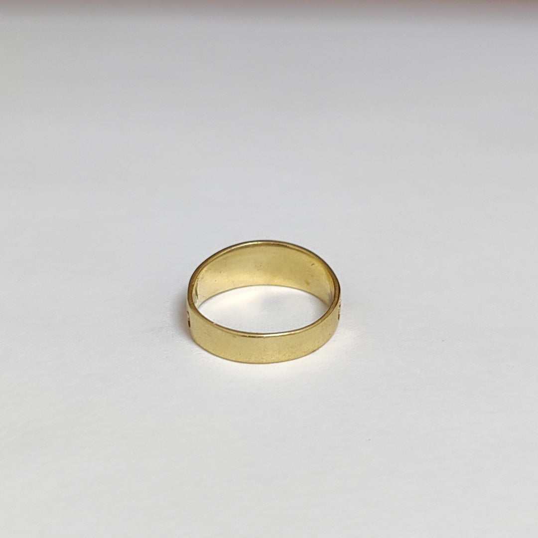 ARGOLLA DE LA SUERTE ORO 14 K 2.8 GRMS (SEMINUEVO)