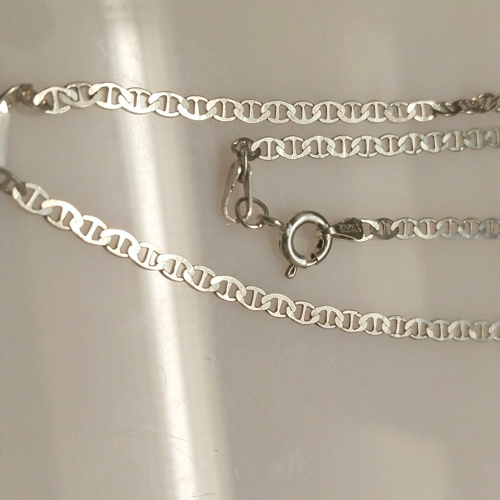 CADENA TEJIDO GUCHI PLATA .925 55 CM 3.5 GR (NUEVO)