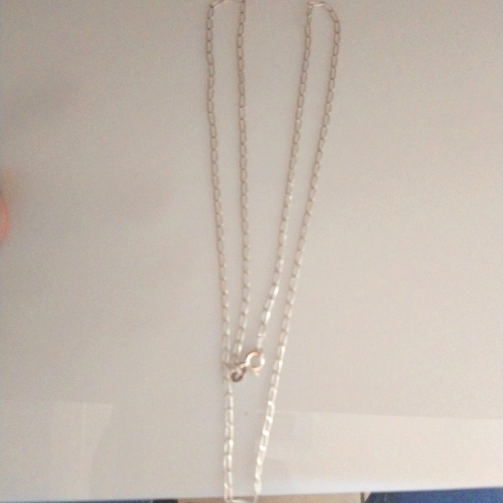 CADENA TEJIDO ESLABONES PLATA .925 60 CM 3 GR (NUEVO)