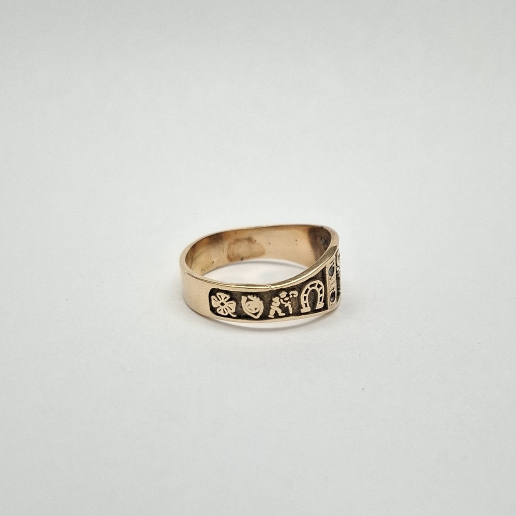 ANILLO ORO 14 K 4.5 GRMS (SEMINUEVO)