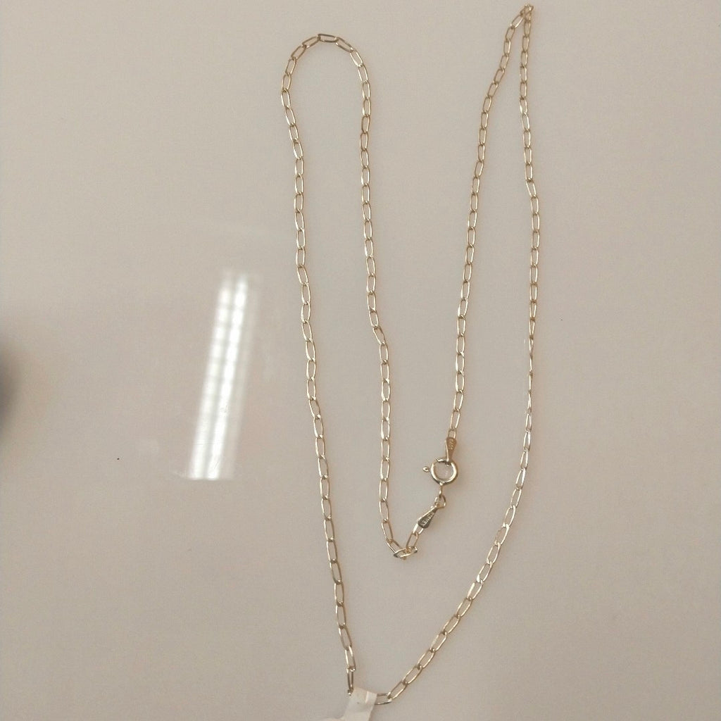 CADENA TEJIDO ESLABONES PLATA .925 60 CM 3 GR (NUEVO)