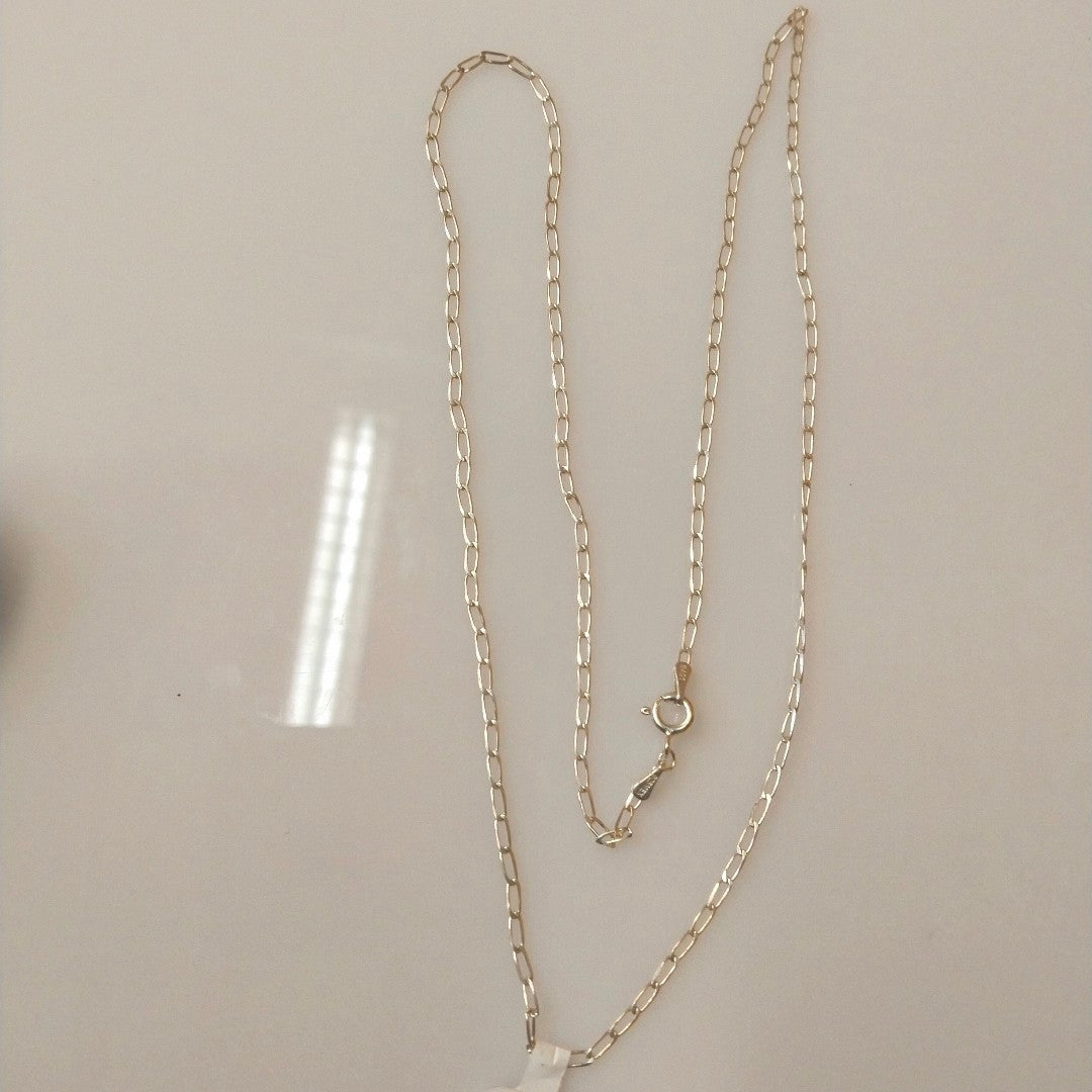 CADENA TEJIDO ESLABONES PLATA .925 60 CM 3 GR (NUEVO)