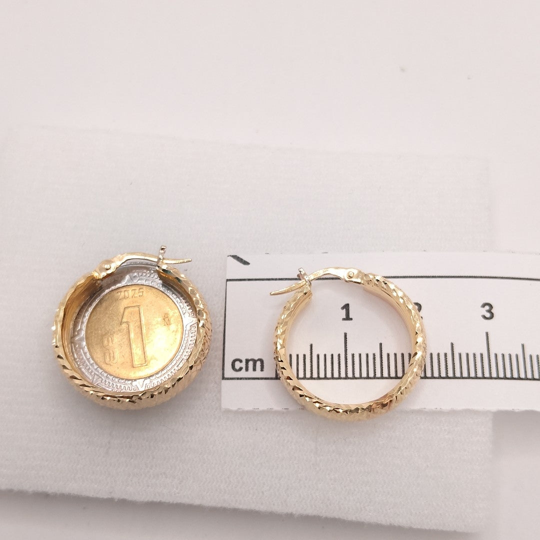 ARRACADAS PAR ORO 14 K 4,10 GRMS (SEMINUEVO)