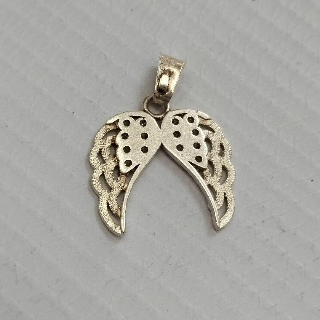 DIJE ALAS C/CIRCONIAS PLATA .925 2.2 GR (NUEVO)