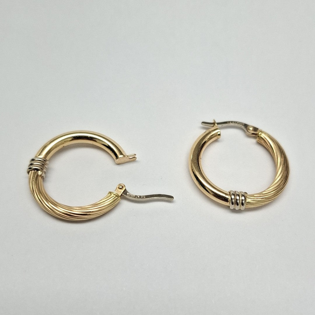 ARRACADAS PAR ORO 14 K 2,60 GRMS (SEMINUEVO)