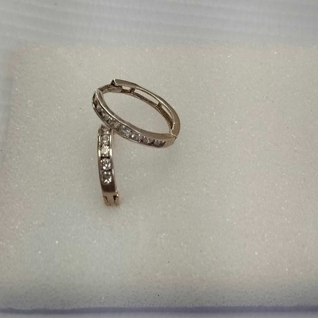 ARRACADAS C/CIRCONIAS PLATA .925 2.2 GR (NUEVO)