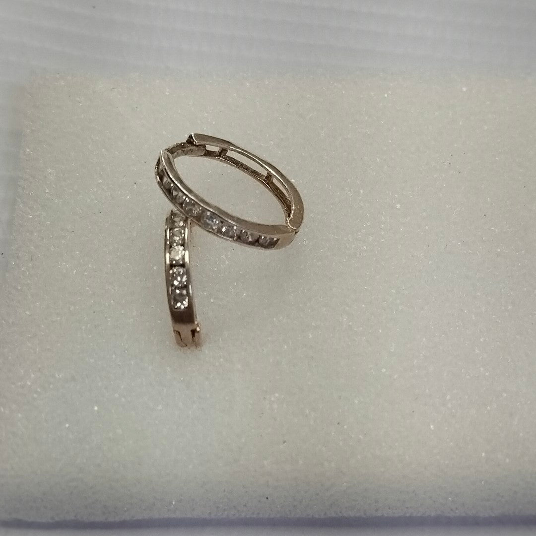 ARRACADAS C/CIRCONIAS PLATA .925 2.2 GR (NUEVO)