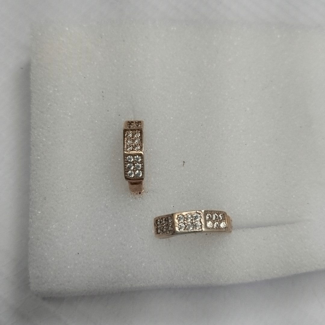 ARRACADAS C/CIRCONIAS PLATA .925 2.5 GR (NUEVO)