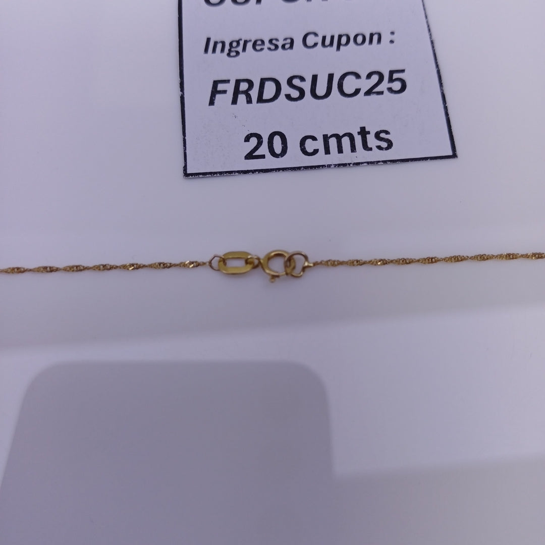 GARGANTILLA ORO 14 K 1.4 GRMS (SEMINUEVO)