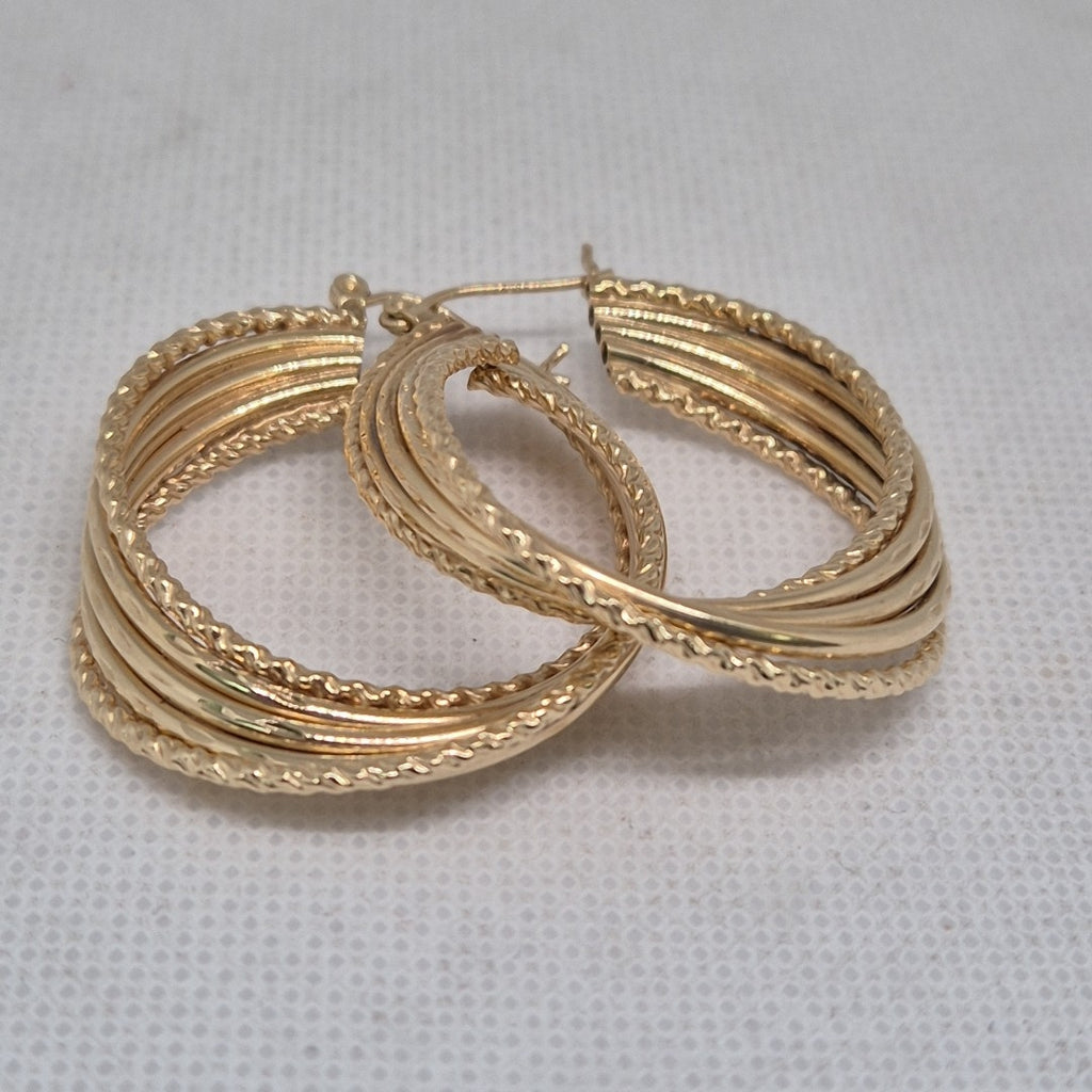 ARRACADAS PAR ORO 14 K 6.8 GRMS (SEMINUEVO)