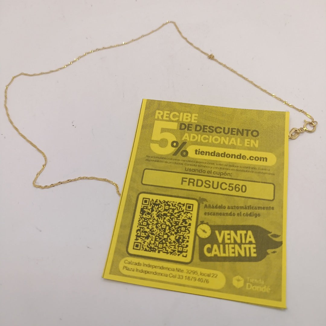 CADENA ORO 10 K 1 GRMS (SEMINUEVO)