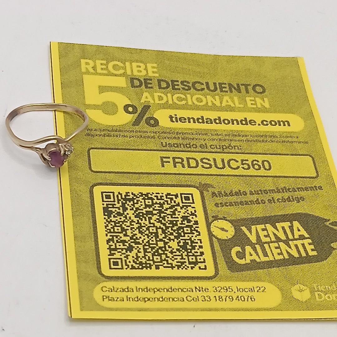 ANILLITO ORO 10 K 1.4 GRMS (SEMINUEVO)