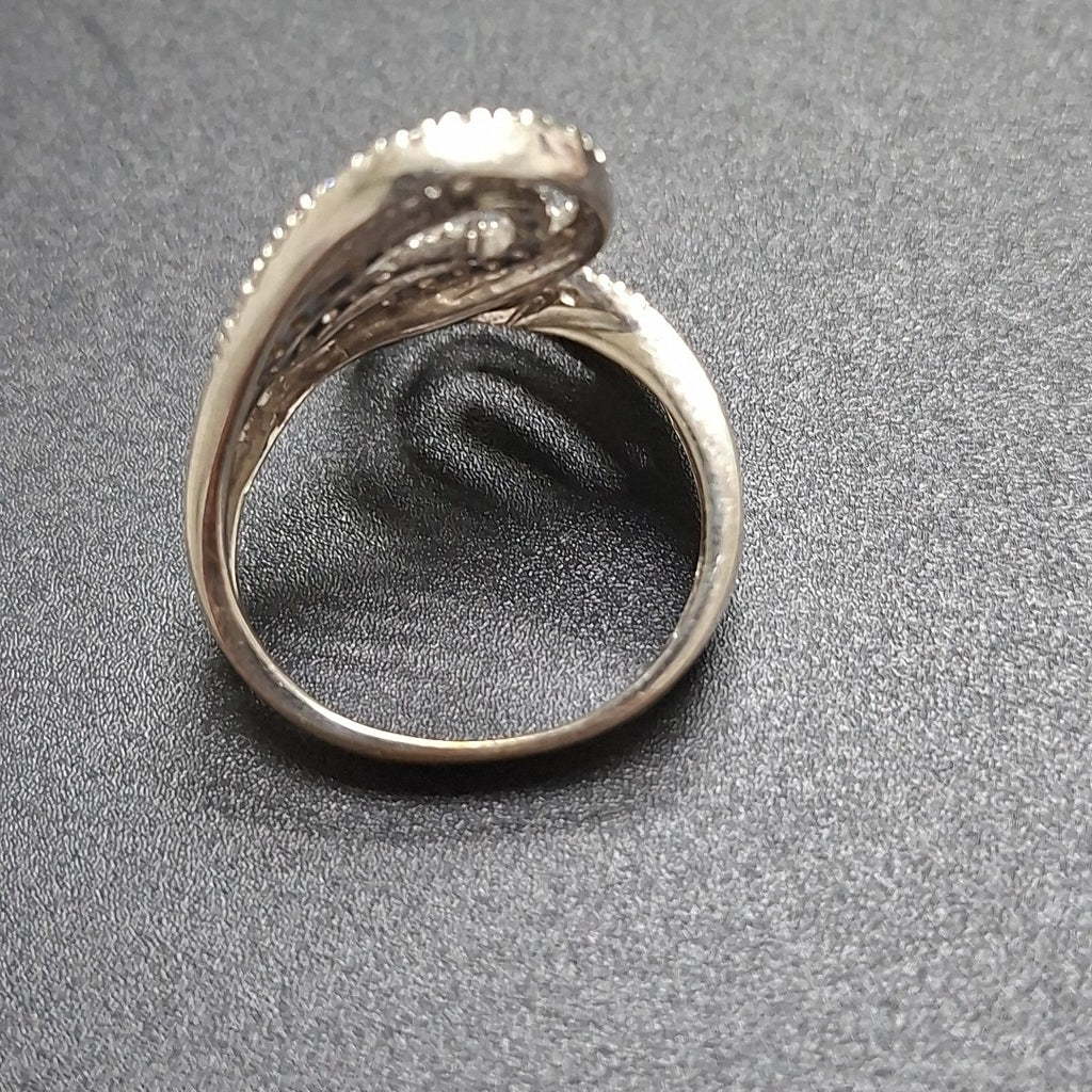 ANILLO ORO, ORO BLANCO 14 K 7.6 GRMS (SEMINUEVO)