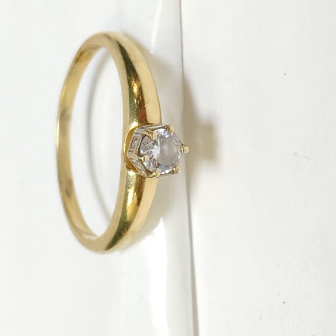 SOLITARIO ORO 14 K 3.4 GRMS (SEMINUEVO)
