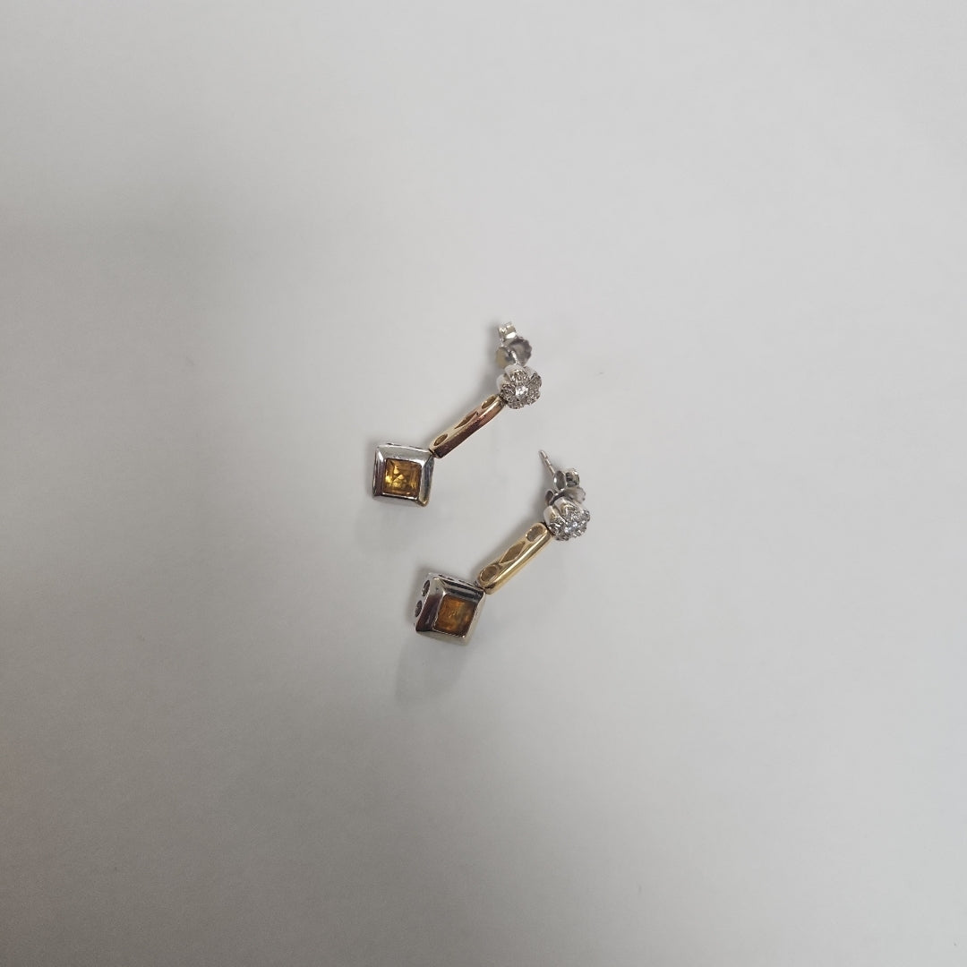 BROQUELES PAR ORO 14 K 4,90 GRMS (SEMINUEVO)