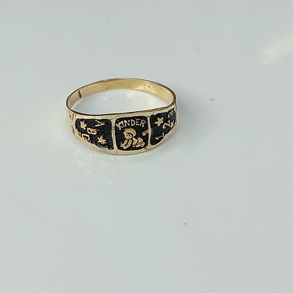 ANILLO DE GRADUACIÓN ORO 8 K 0.8 GRMS (SEMINUEVO)