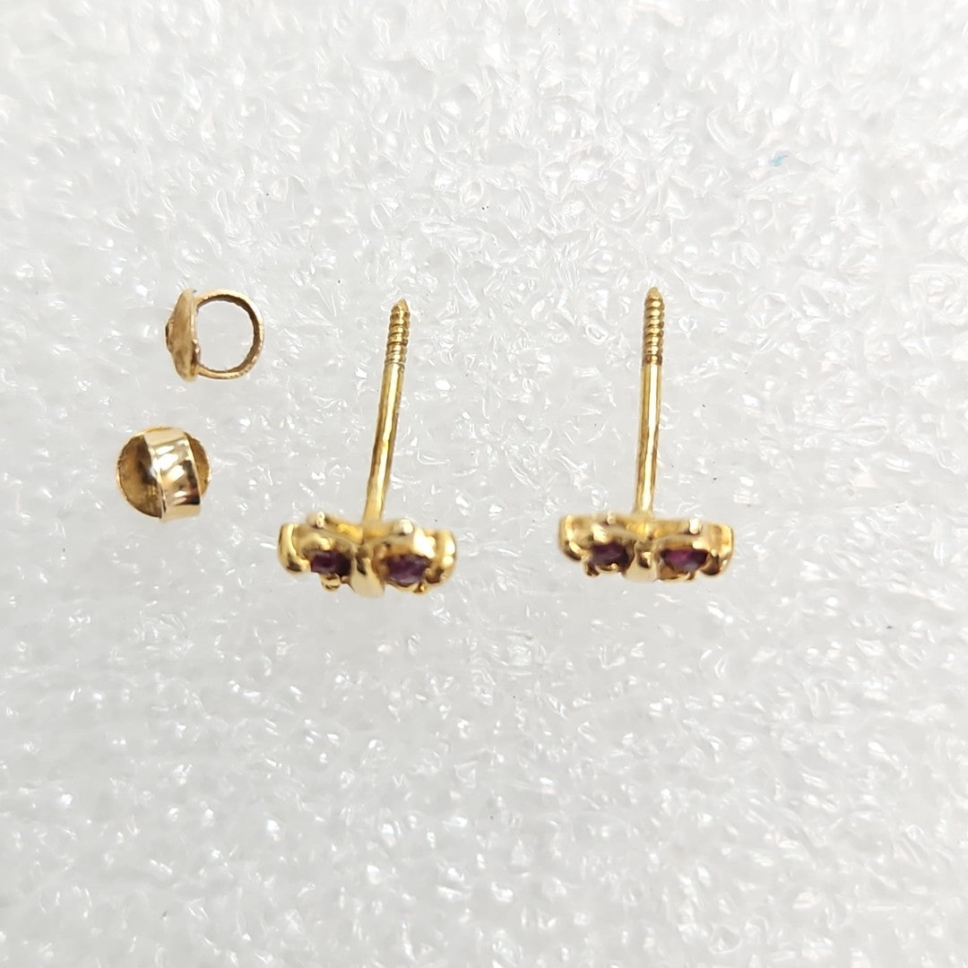 BROQUELES PAR ORO 14 K 0,60 GRMS (SEMINUEVO)