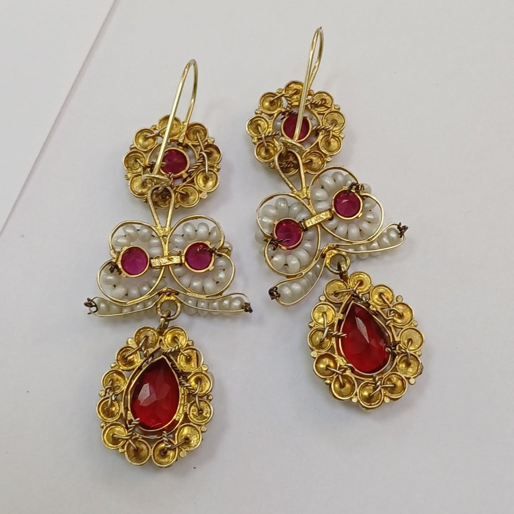 ARETES PAR ORO 8 K 18,00 GRMS (SEMINUEVO)