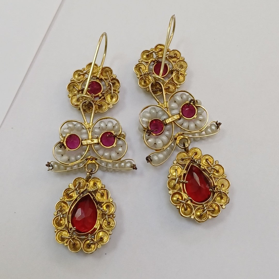 ARETES PAR ORO 8 K 18,00 GRMS (SEMINUEVO)