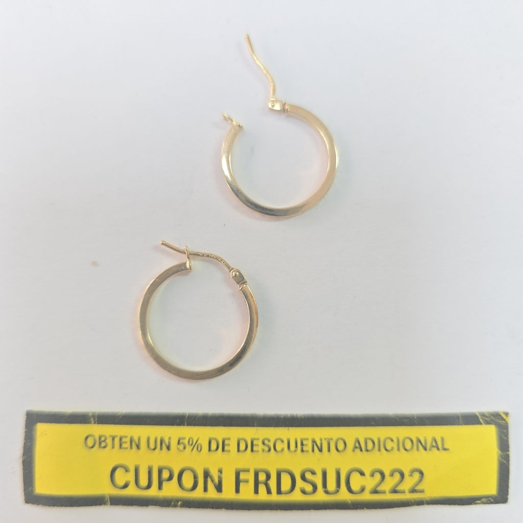 ARRACADAS PAR ORO 14 K 0.9 GRMS (SEMINUEVO)