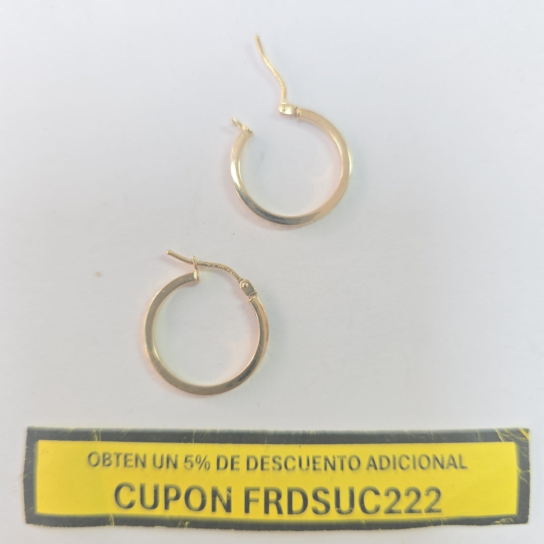ARRACADAS PAR ORO 14 K 0.9 GRMS (SEMINUEVO)