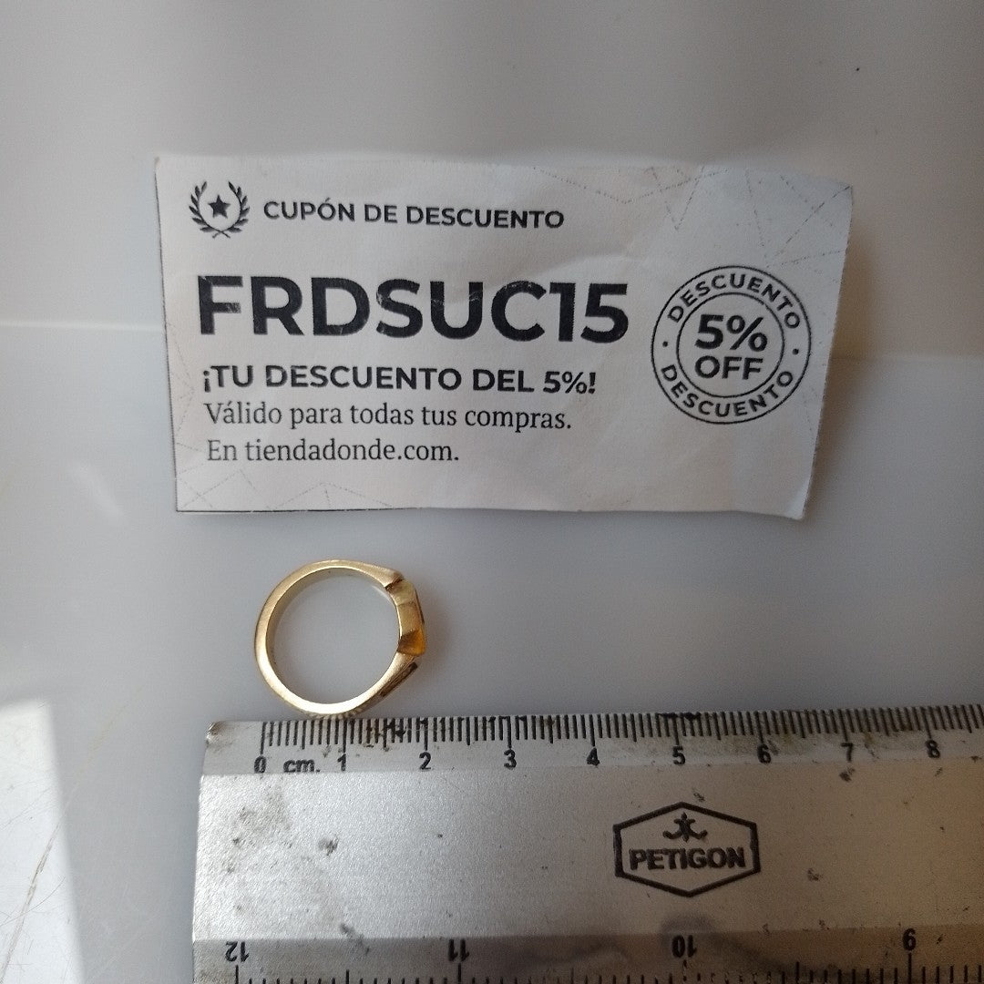 ANILLO DE GRADUACIÓN ORO 10 K 6 GRMS (SEMINUEVO)