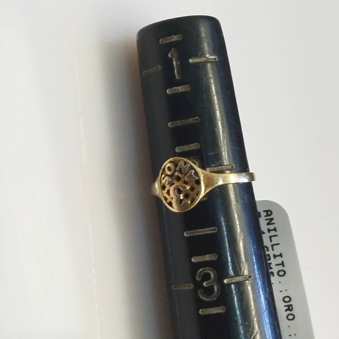 ANILLITO ORO 10 K 0.4 GRMS (SEMINUEVO)