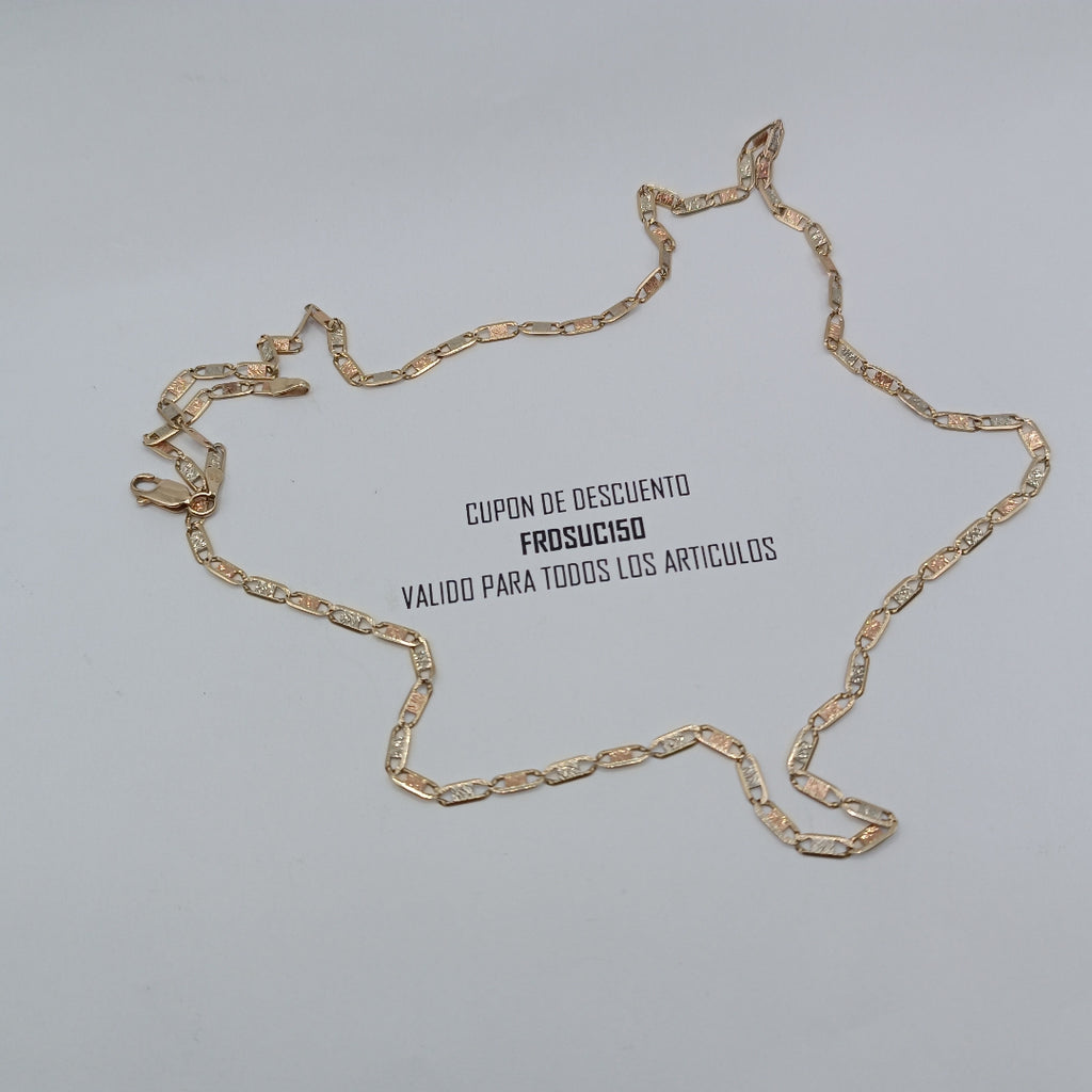 CADENA ORO COMBINADO 14 K 8,40 GRMS (SEMINUEVO)
