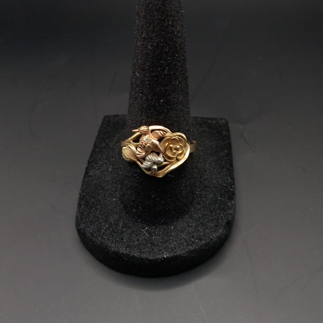 ANILLITO ORO, ORO COMBINADO 14 K 3.5 GRMS (SEMINUEVO)