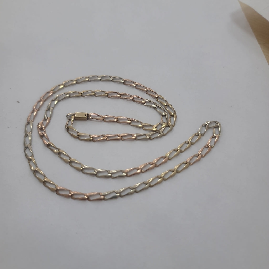 CADENA ORO, ORO COMBINADO 10 K 9.3 GRMS (SEMINUEVO)