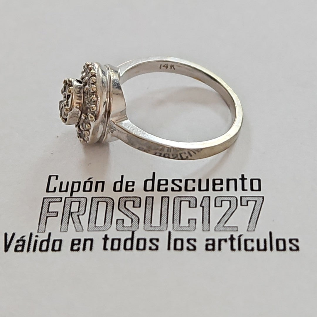 ANILLITO ORO BLANCO 14 K 4.9 GRMS (SEMINUEVO)