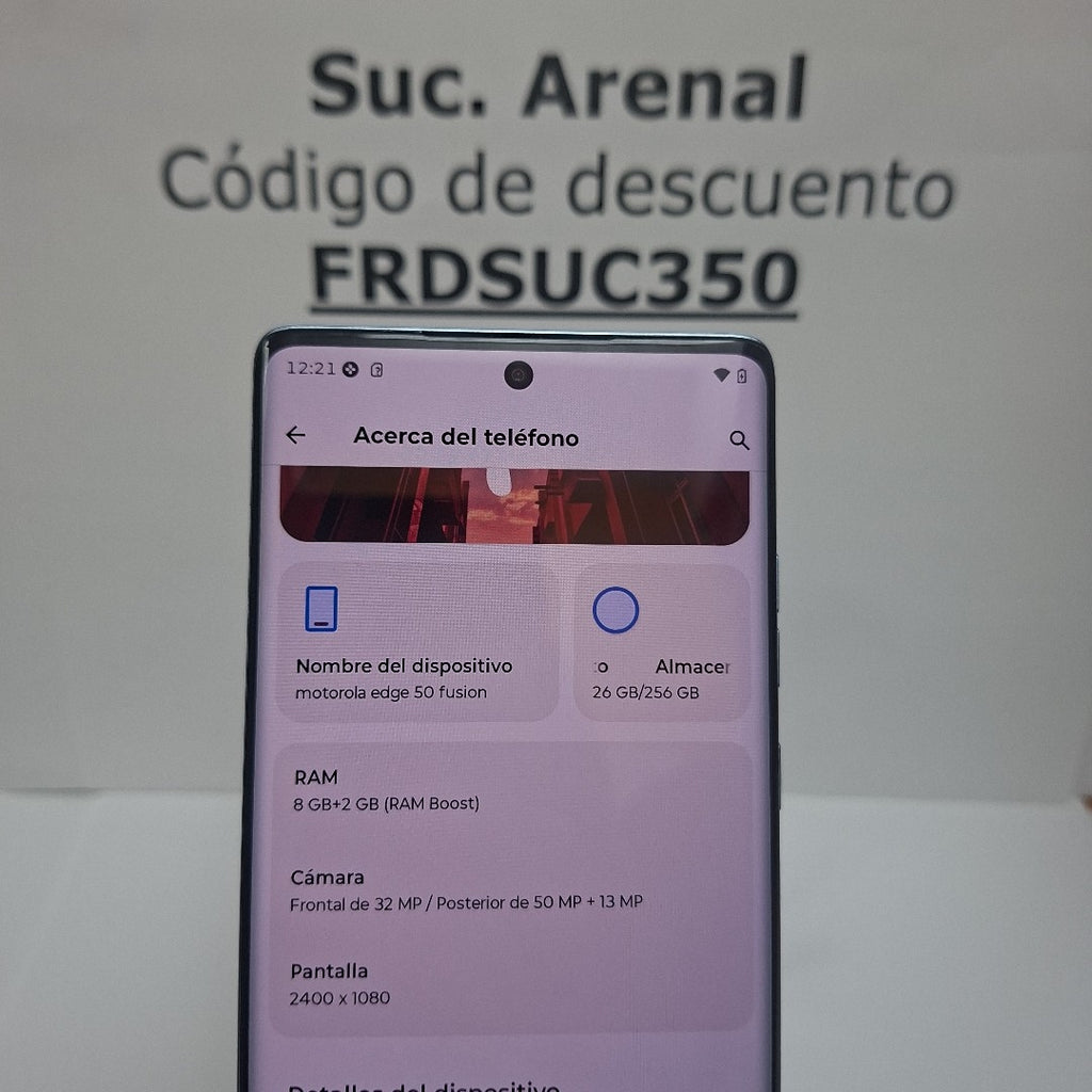 CELULAR MOTOROLA EDGE 50 FUSION XT2429-1 256 GB 8 GB RAM (SEMINUEVO)
