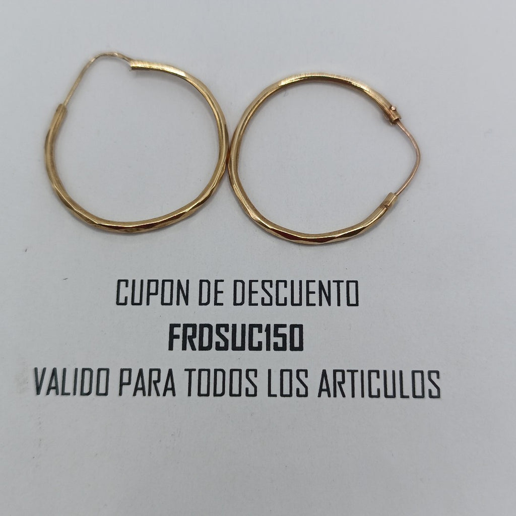 ARRACADAS PAR ORO 14 K 2,10 GRMS (SEMINUEVO)