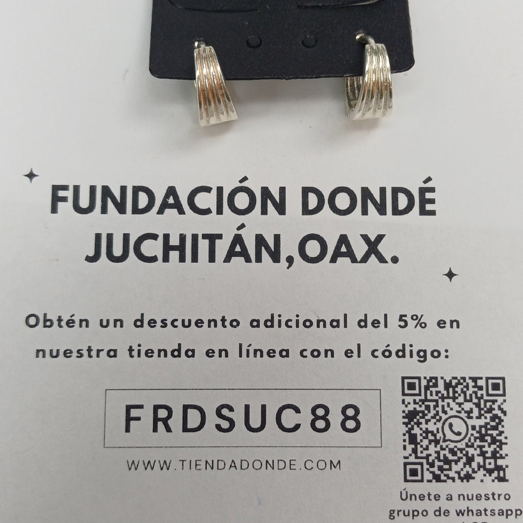 ARRACADAS PLATA .925 2.8 GR (NUEVO)
