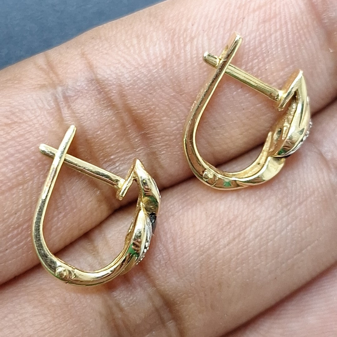 BROQUELES PAR ORO 14 K 2,60 GRMS (SEMINUEVO)