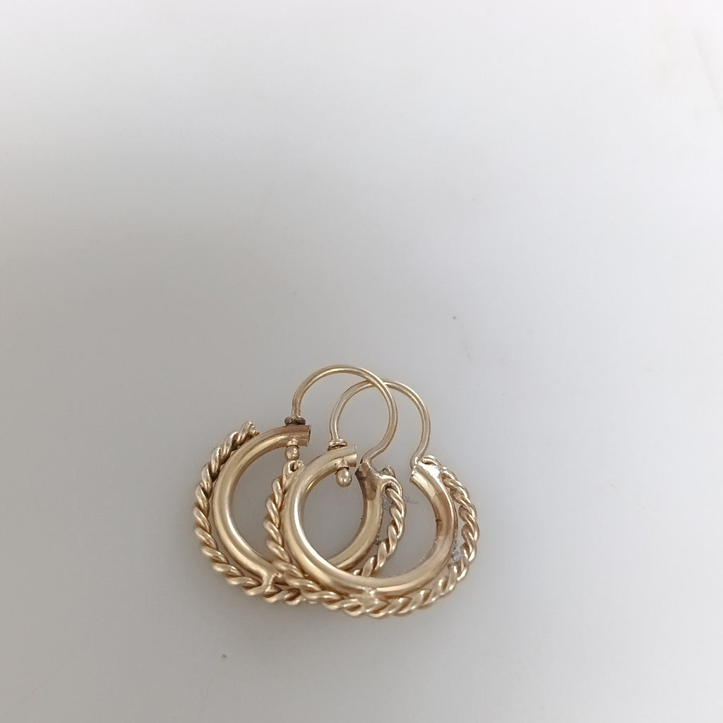 ARETES PAR ORO 10 K 2.1 GRMS (SEMINUEVO)