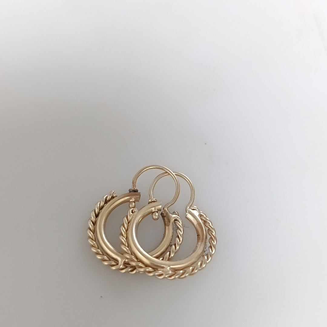 ARETES PAR ORO 10 K 2.1 GRMS (SEMINUEVO)