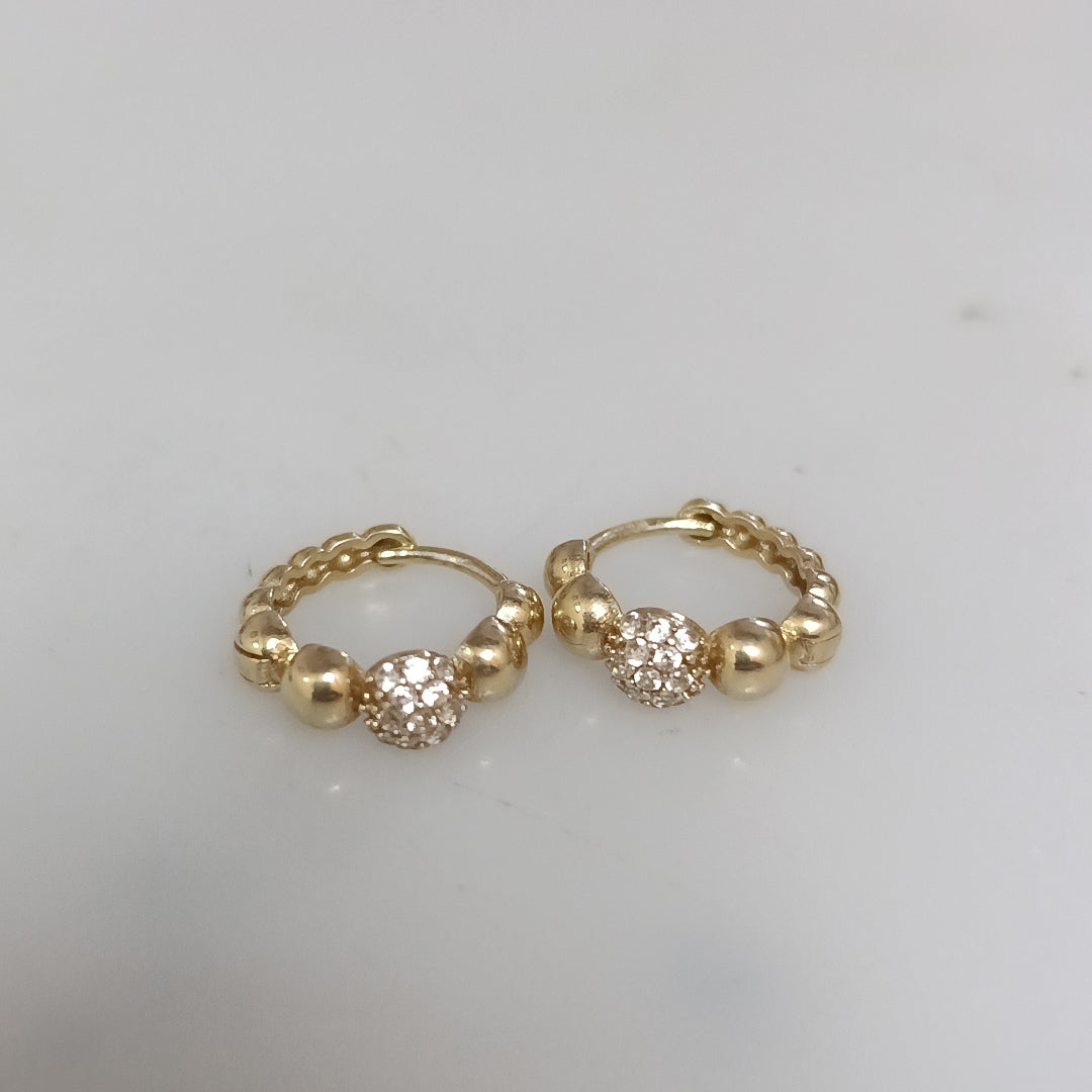 ARETES PAR ORO 10 K 2.1 GRMS (SEMINUEVO)