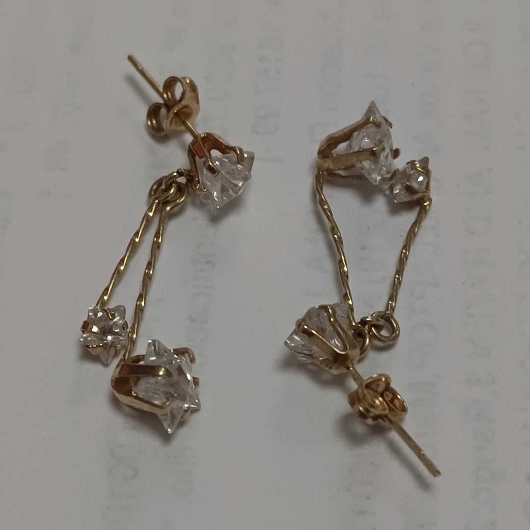 ARETES PAR ORO 14 K 1,80 GRMS (SEMINUEVO)