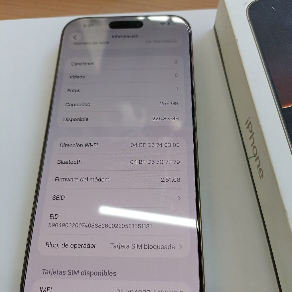 CELULAR APPLE IPHONE 16 PRO MAX A3295 (2024) 256 GB 8 GB RAM (SEMINUEVO)