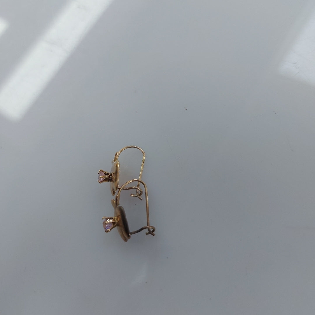 ARETES PAR ORO 8 K 0.9 GRMS (SEMINUEVO)
