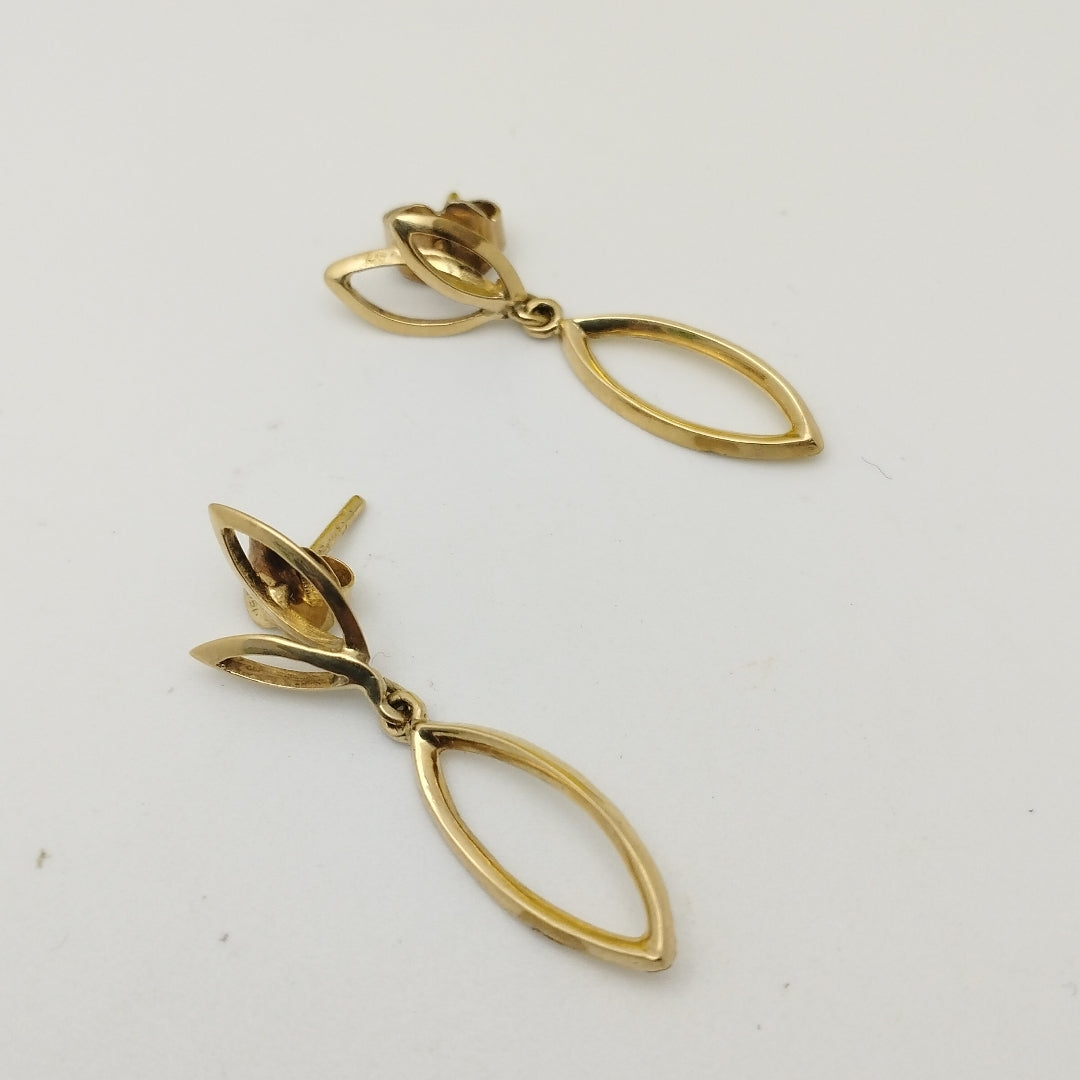 ARETES PAR ORO 14 K 3.5 GRMS (SEMINUEVO)