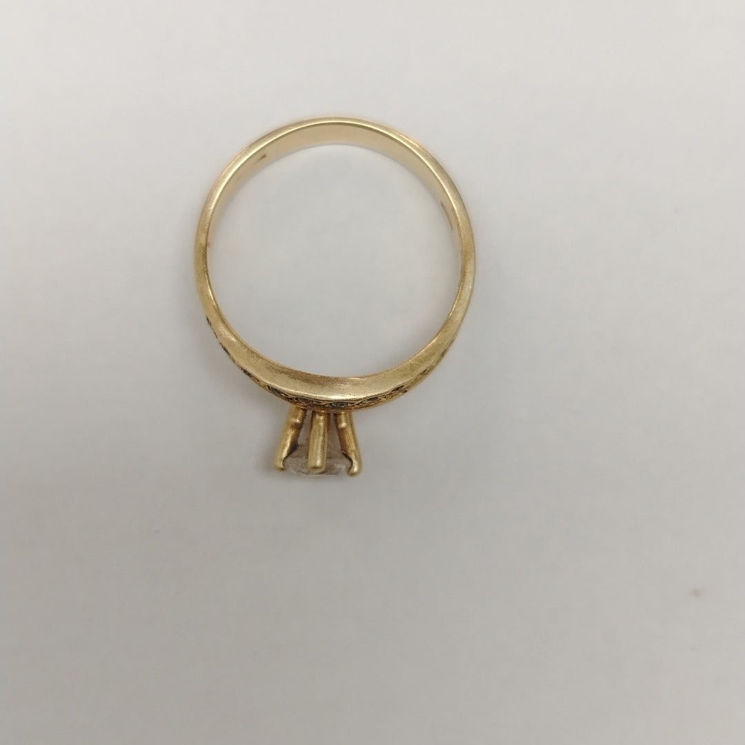 ANILLO, SOLITARIO ORO 14 K 2.8 GRMS (SEMINUEVO)