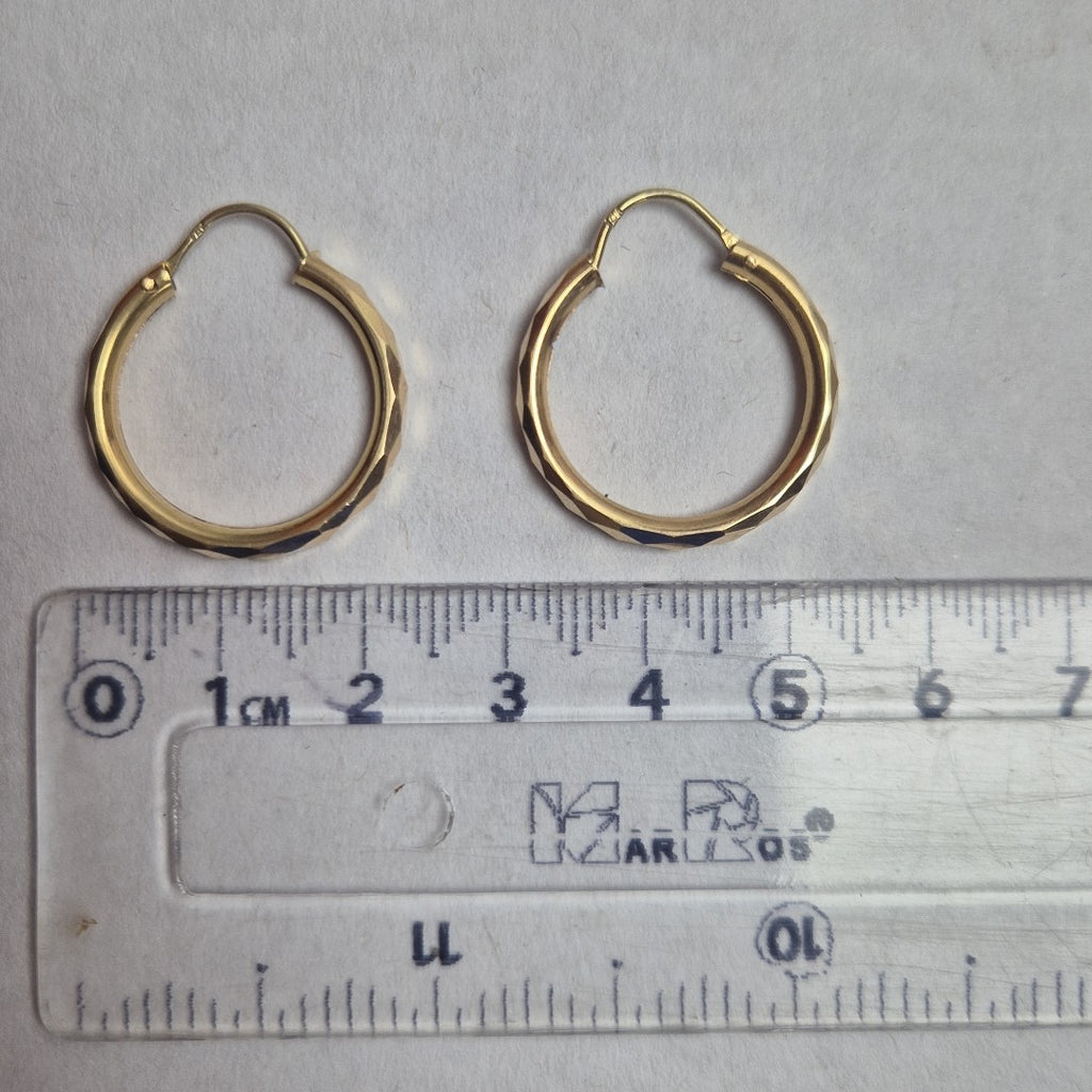ARRACADAS PAR ORO 14 K 3.3 GRMS (SEMINUEVO)