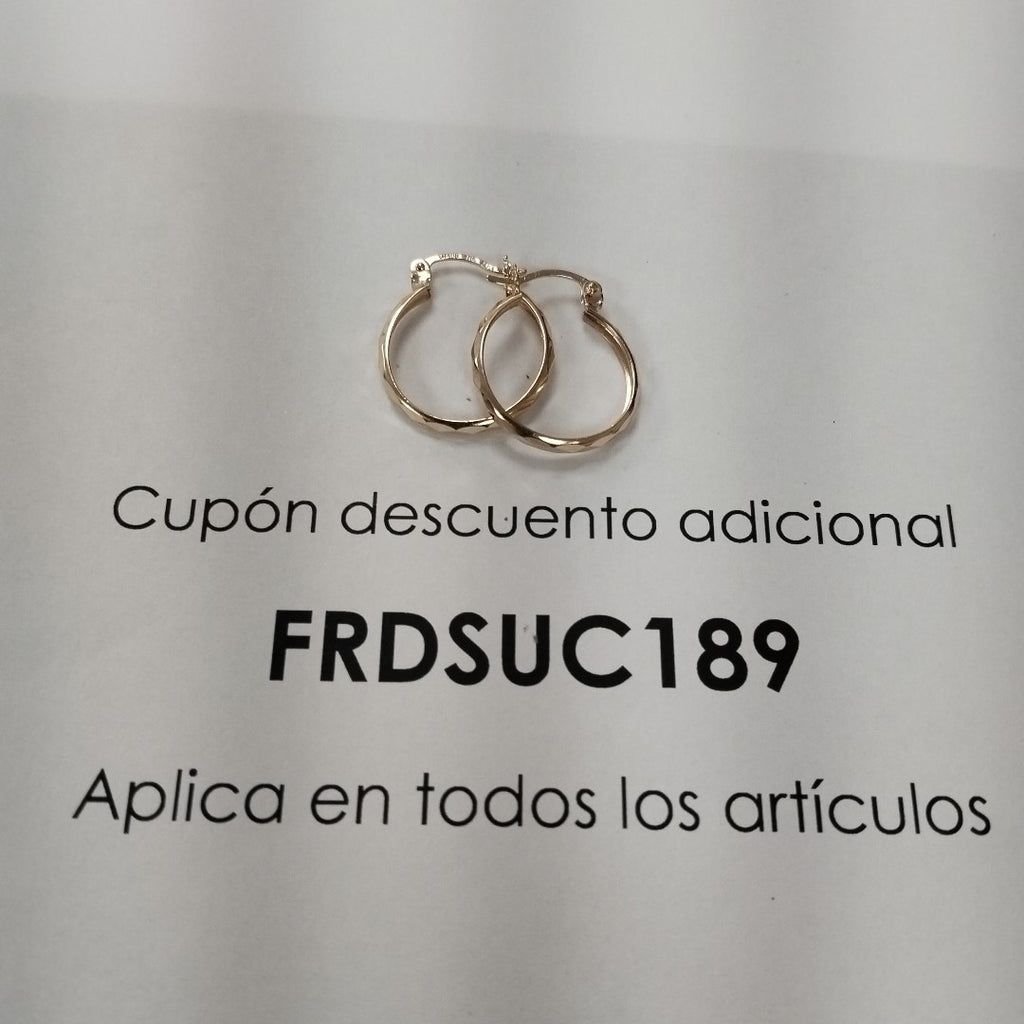 ARRACADAS PAR ORO 10 K 1,40 GRMS (SEMINUEVO)