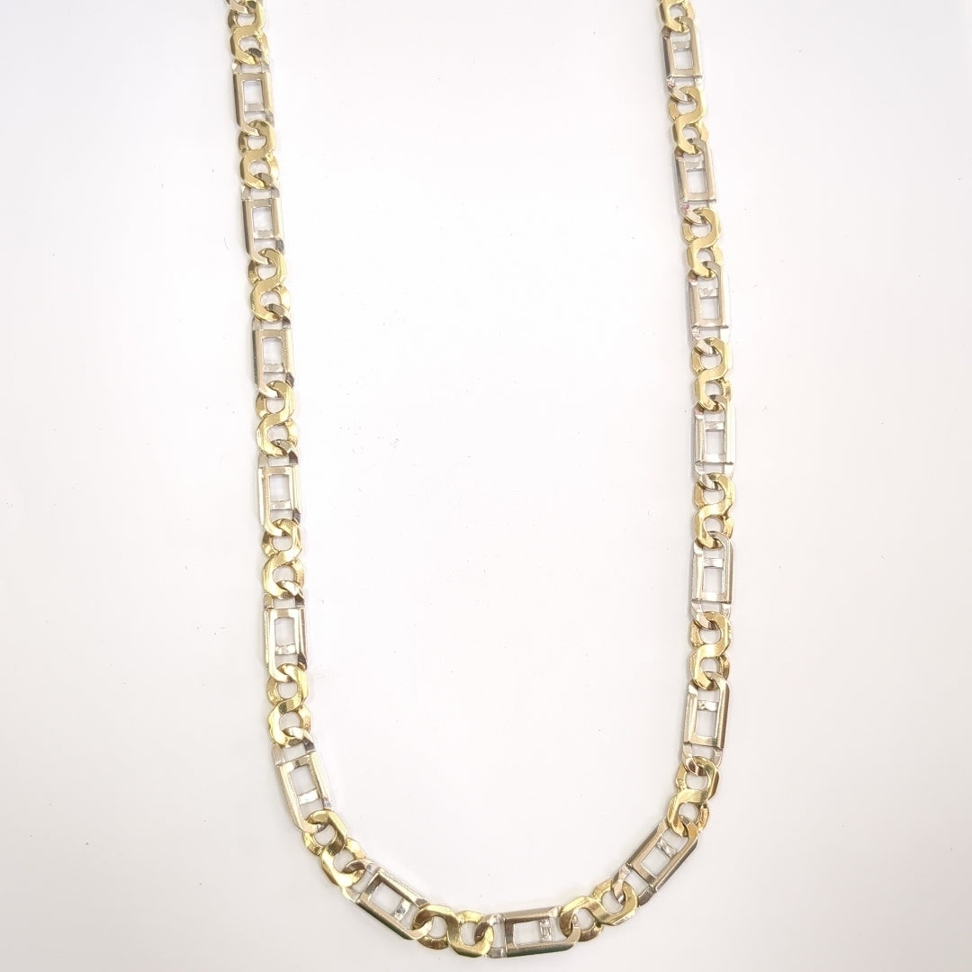 CADENA ORO COMBINADO 14 K 61.7 GRMS (SEMINUEVO)